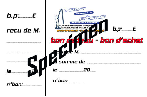 bon cadeau/ bon d'achat