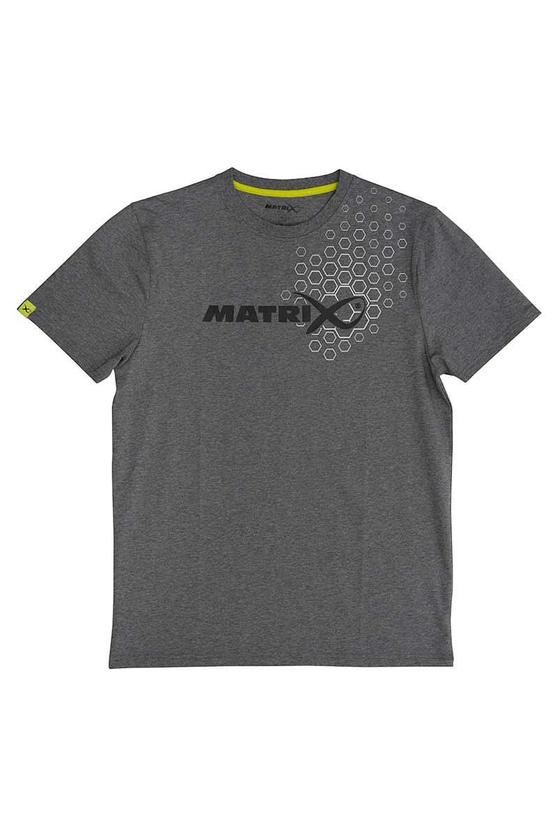 Matrix Hex Print T-Shirt gris – Image 2