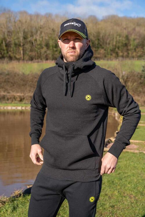 Matrix Pullover Hoody – Black Marl