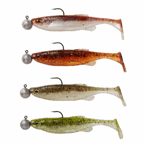 Leurre Souple Armé Savage Gear Fat Minnow T-Tail RTF 10.5cm 11g + 10g T3/0 Sinking