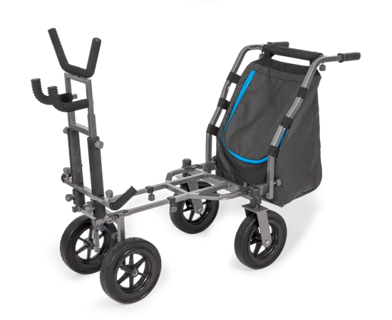 Preston Chariot 4 Roues avec Direction Arrière 360°